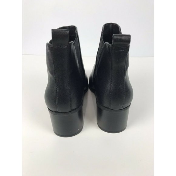 Forever 21 Women's Boots Ankle Back Heel Pointy Bl - Picture 6 of 8